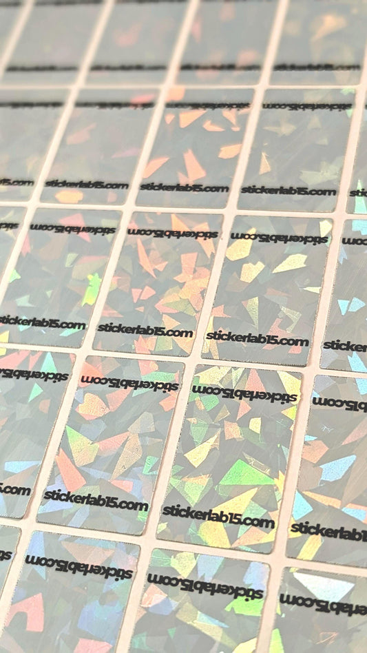 Custom Sports Trading Card One Touch Magnetic Cracked Ice Stickers - 50 Count