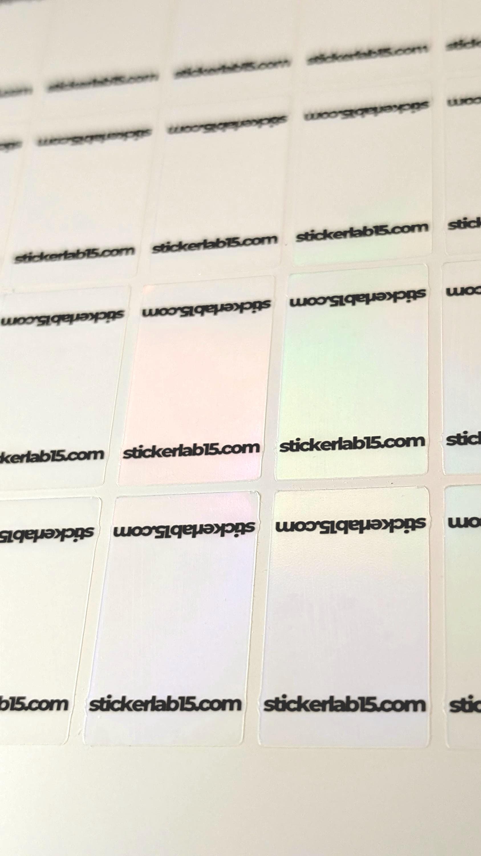 Custom Sports Trading Card One Touch Magnetic Rainbow Transparent Stickers - 50 Count