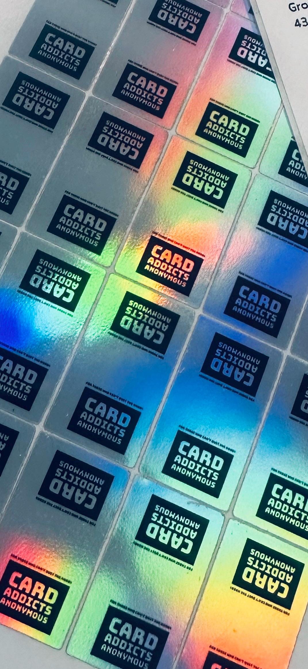 50 Count Holographic 35 pt One Touch Stickers for Custom Logos – Premium Protection & Eye-Catching Design