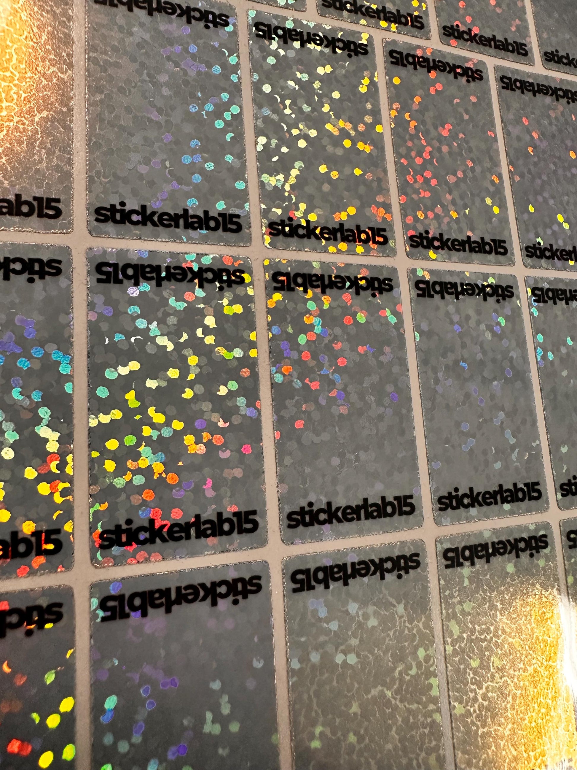 Custom Sports Trading Card Sparkling One Touch Magnetic Stickers - 50 Count