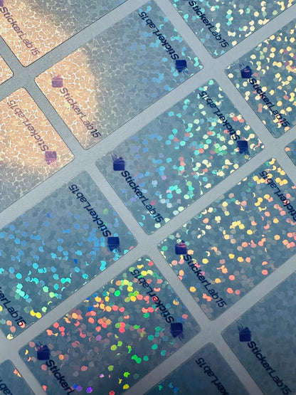 Custom Sports Trading Card Sparkling One Touch Magnetic Stickers - 50 Count