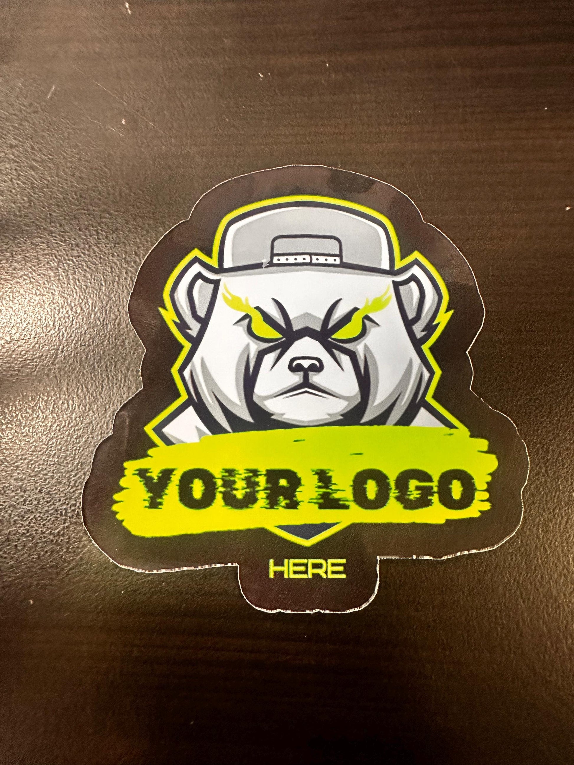 Custom Logo Die Cut Sticker Sheet - 5 Durable Vinyl Stickers, Waterproof, UV Resistant for Branding & Gifts
