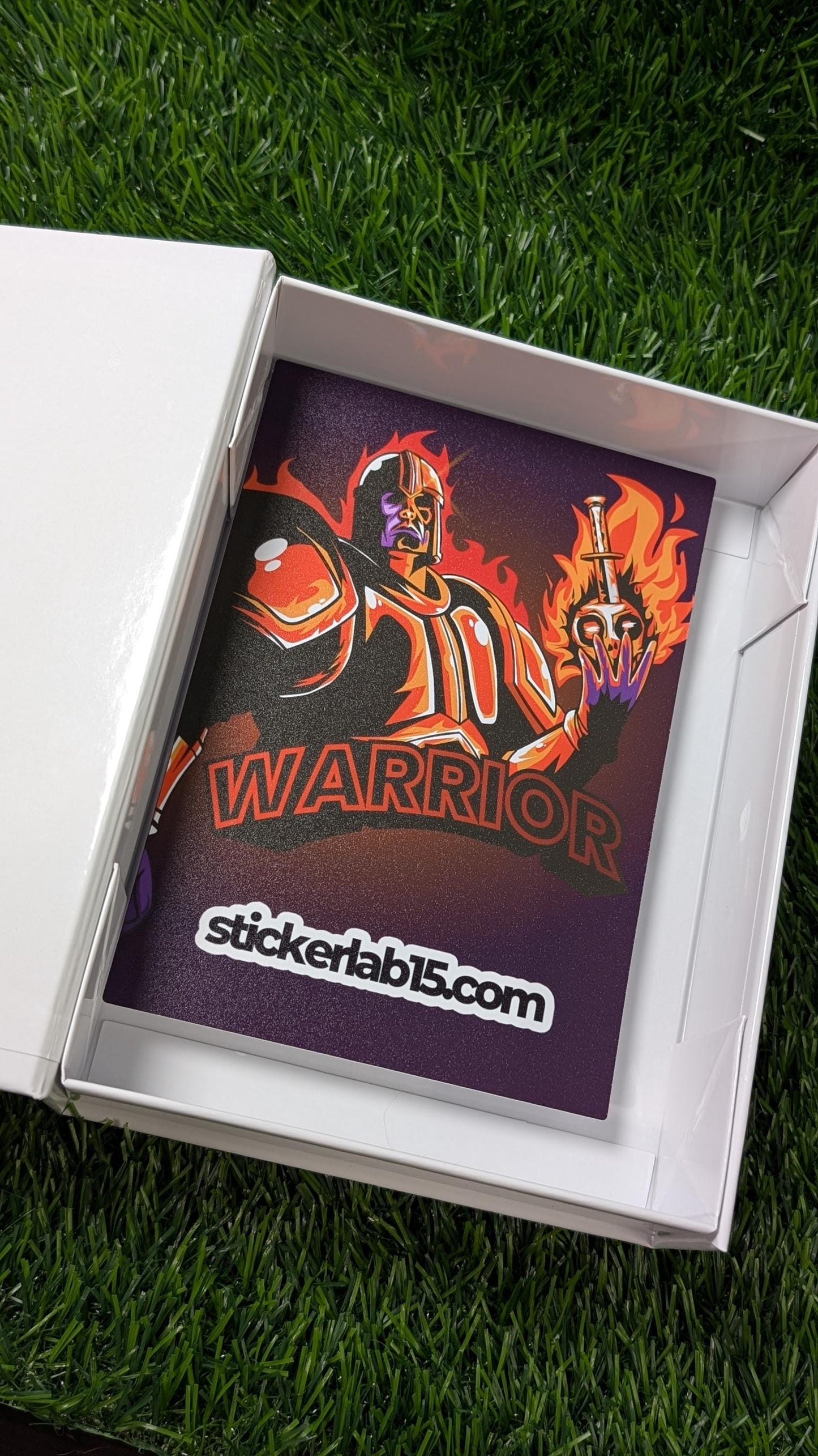 Custom 7x5 Magnetic Box with Branding Sticker for Sports Card Repacks & Breaks