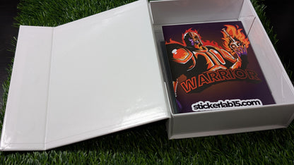 Custom 7x5 Magnetic Box with Branding Sticker for Sports Card Repacks & Breaks